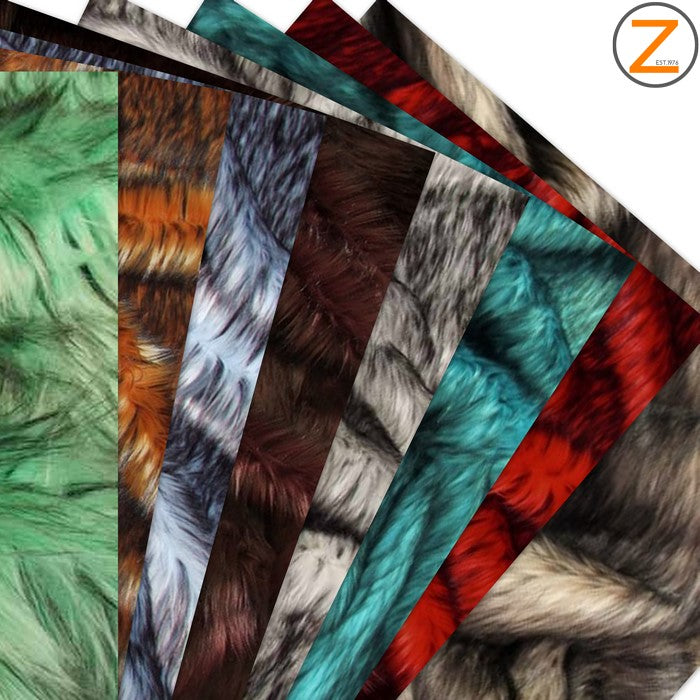 Faux Fake Fur Arctic Alaskan Husky Long Pile Fabric
