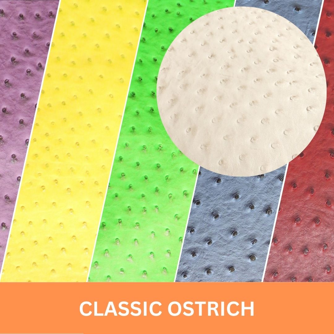 Classic Ostrich Upholstery Vinyl by the Roll