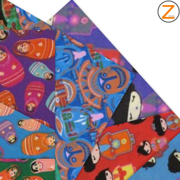 Traditional Cultural Poly Cotton Printed Fabric