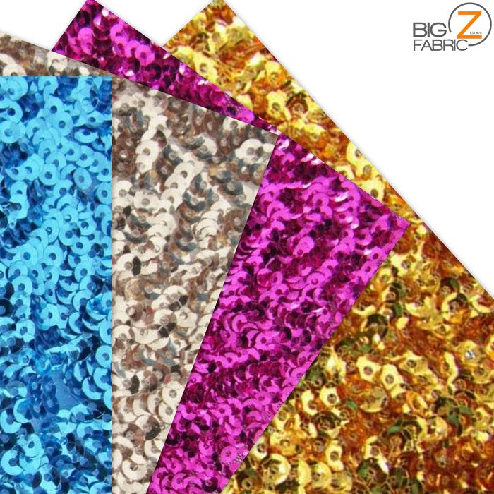 Scale Seaweed Sequins Mesh Fabric