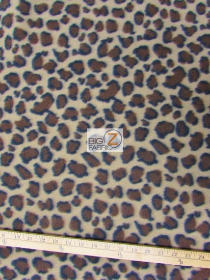 Leopard Polar Fleece Fabric
