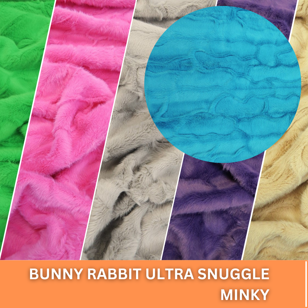 Bunny Rabbit Ultra Soft Snuggle Minky Big Z Fabric