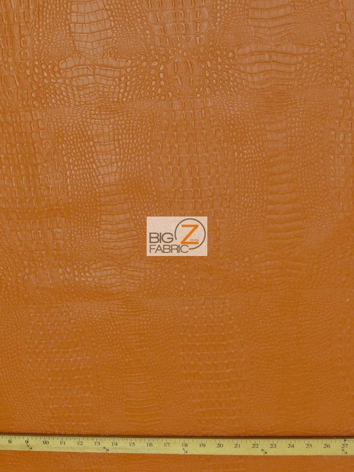 Alligator Embossed Vinyl Faux Leather/Pleather Fabric - White