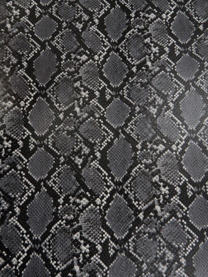 Ash / Calico Python Snake Vinyl Fabric