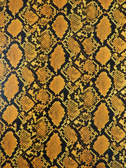 Desert Gold / Calico Python Snake Vinyl Fabric
