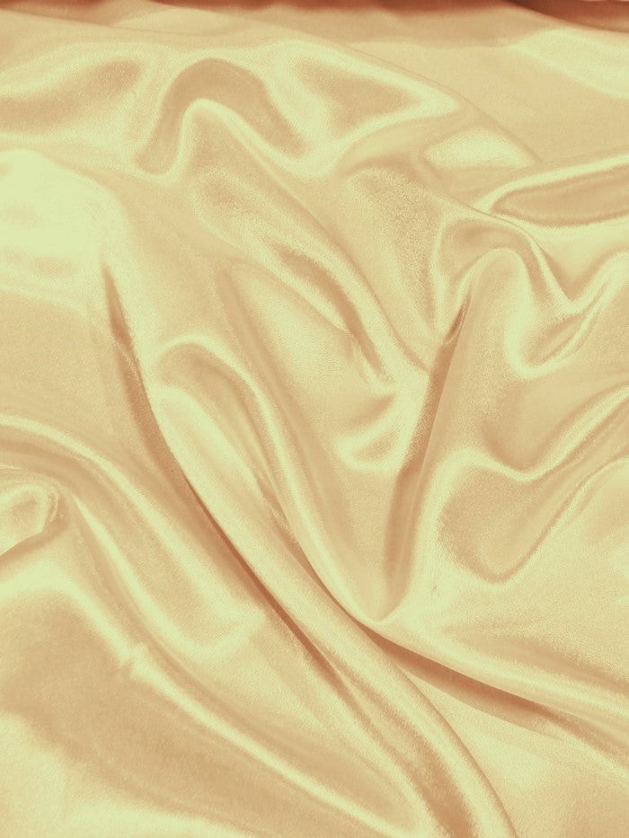 Solid Crepe Back Satin Fabric Champagne by the Yard