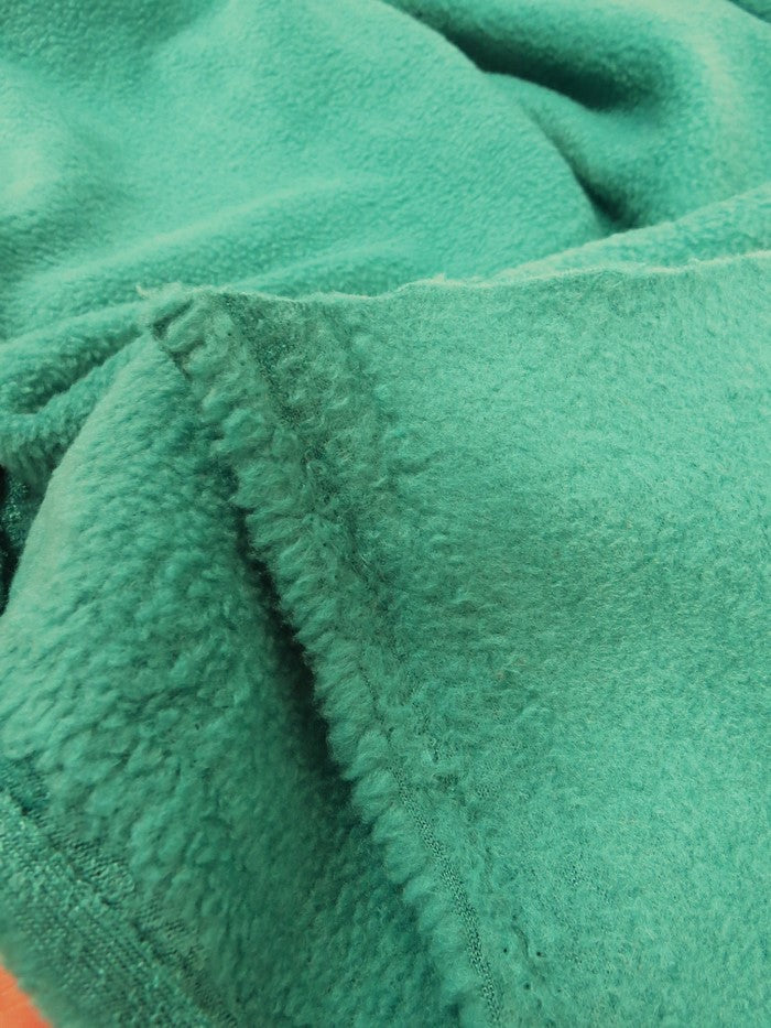 Fleece Fabric Solid / Green Blue