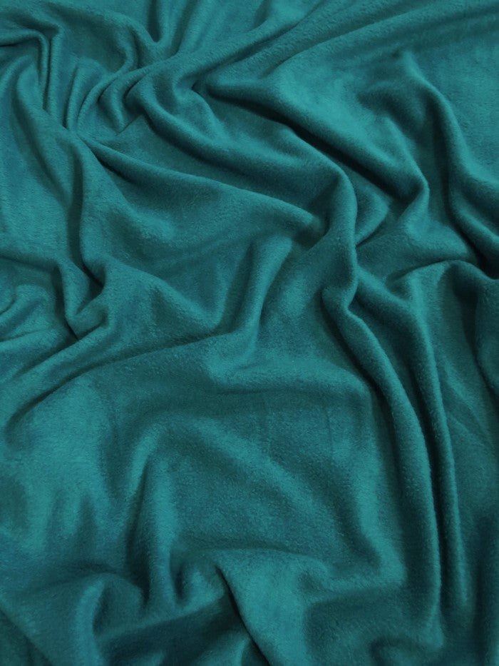 Fleece Fabric Solid / Green Blue / 30 Yard Roll - 0