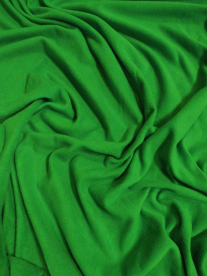 Fleece Fabric Solid / Kelly Green / 65 Yard Roll