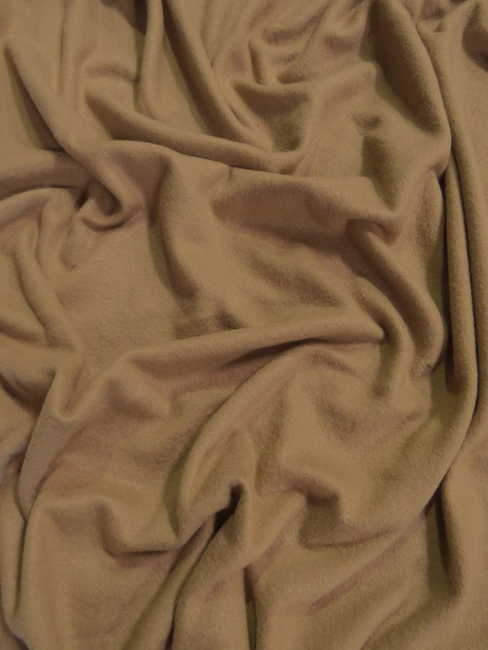 Fleece Fabric Solid / Khaki / 30 Yard Roll - 0