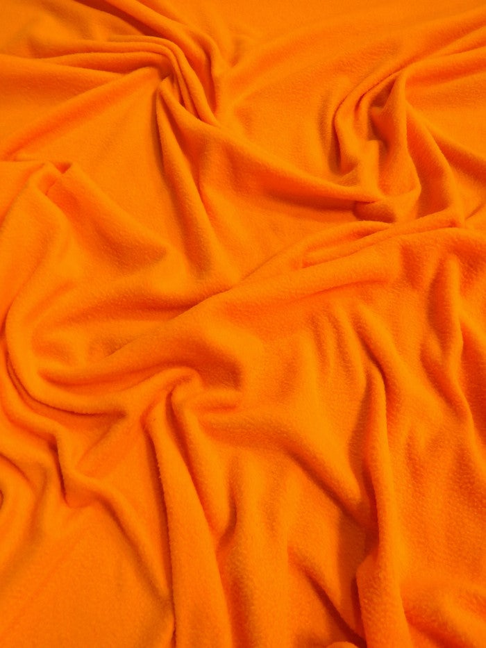 Fleece Fabric Solid / Neon Orange / 30 Yard Roll - 0