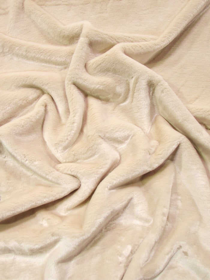 Latte Half Shag Faux Fur Fabric (Beaver)(Knit Backing) / Sold By The Yard (Second Quality Goods)