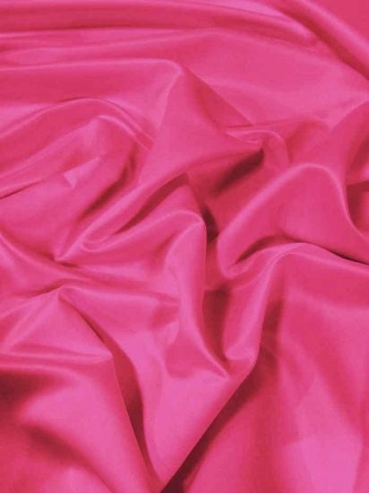 Dull Bridal Satin Fabric / Fuchsia / Sold By The Yard