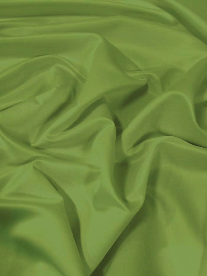 Dull Bridal Satin Fabric / Green / Sold By The Yard