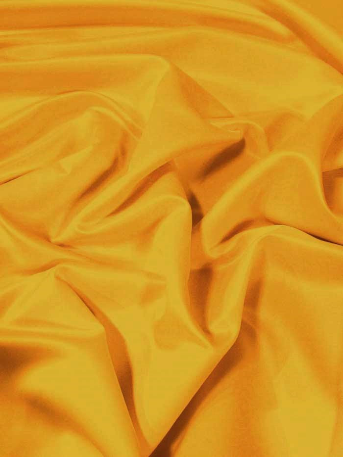 Dull Bridal Satin Fabric / Dark Yellow / Sold By The Yard