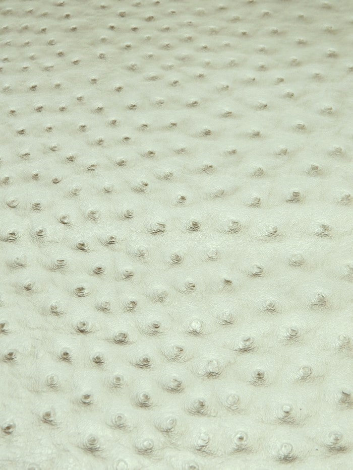 Metallic Pearl Classic Ostrich Upholstery Vinyl Fabric / Sold By The Yard - 0