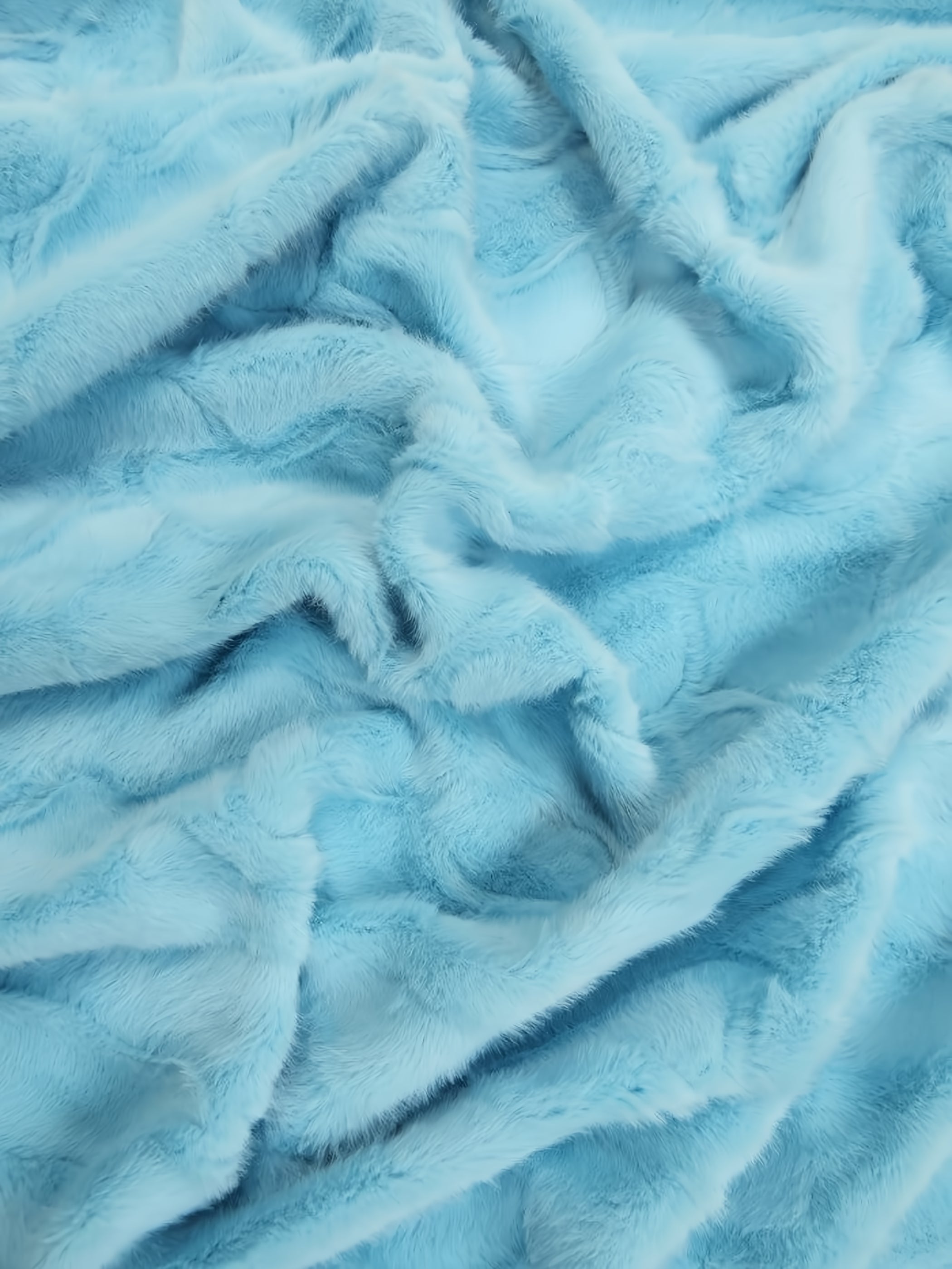 Bunny Rabbit Ultra Soft Snuggle Minky Turquiose Big Z Fabric