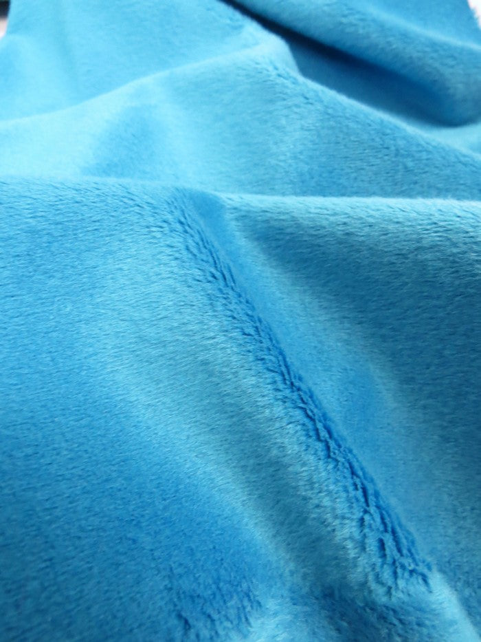 Turquoise Minky Solid Baby Soft Fabric