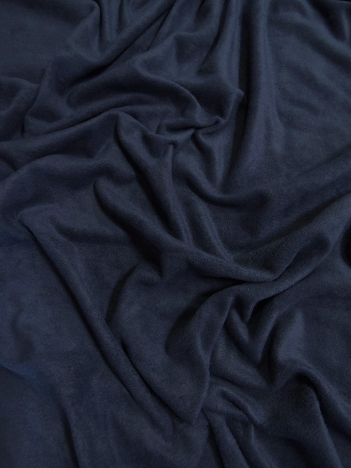 Fleece Fabric Solid / Navy / 65 Yard Roll