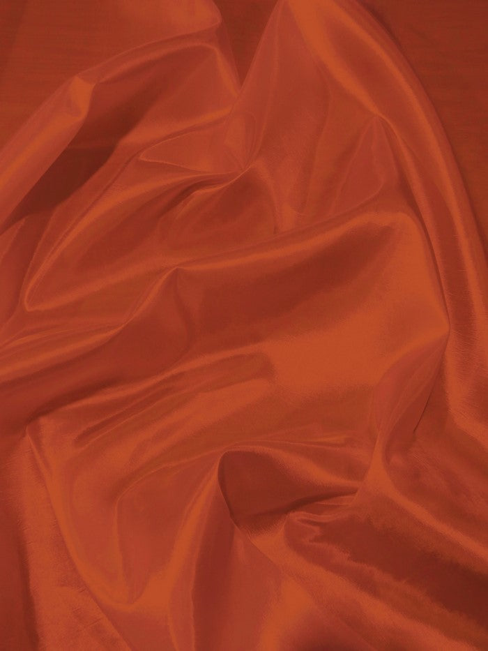 Solid Polyester Taffeta 58"/60" Fabric / Rust / Sold By The Yard