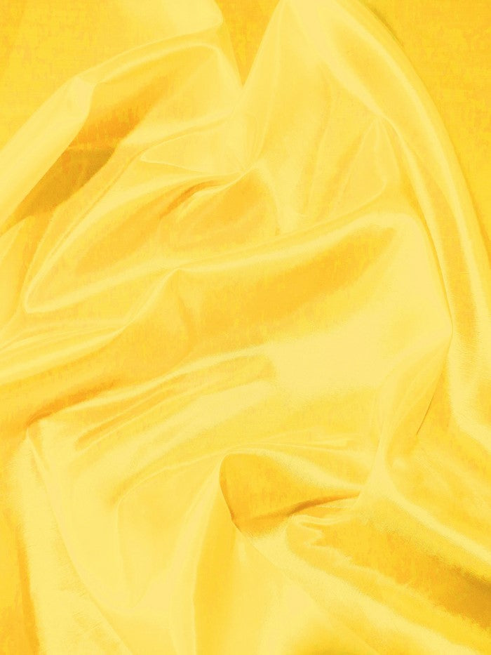 Solid Polyester Taffeta 58"/60" Fabric / Yellow / Sold By The Yard