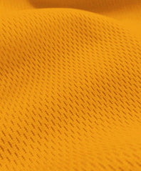 Heavy Sports Mesh Activewear Jersey Fabric / Gold / Sold By The Yard