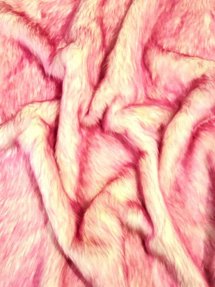 Bubble Gum Candy Shag Faux Fur Fabric by the Yard | Big Z Fabric