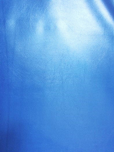 Metallic Blue Marine Vinyl Fabric / Sold By The Yard