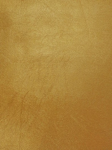 Camel Brown Textured Faux PVC Leather Vinyl Fabric - Sold By The Yard - 54