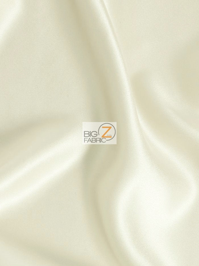 Solid Crepe Back Satin Fabric / Ivory / Sold By The Yard