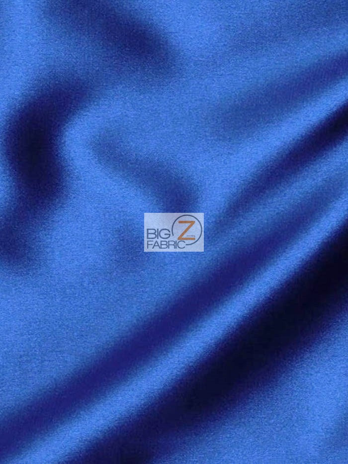 Solid Crepe Back Satin Fabric / Royal / Sold By The Yard