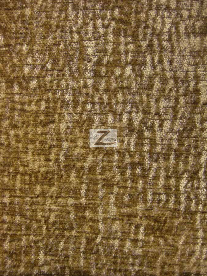 Crushed Chenille Everest Fabric / Desert / Sold By The Yard