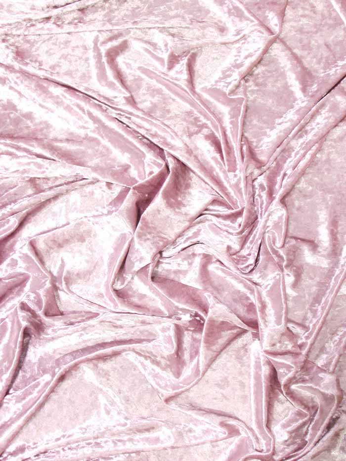 Crushed Stretch Velvet Costume Fabric / Antique Rose / Sold By The Yard