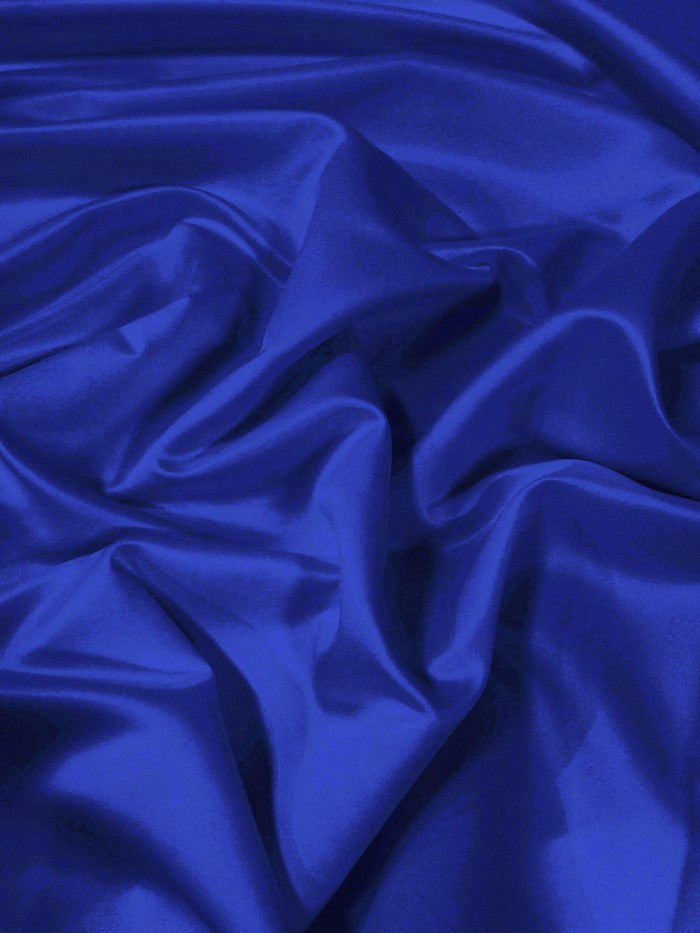Dull Bridal Satin Fabric / Royal Blue / Sold By The Yard