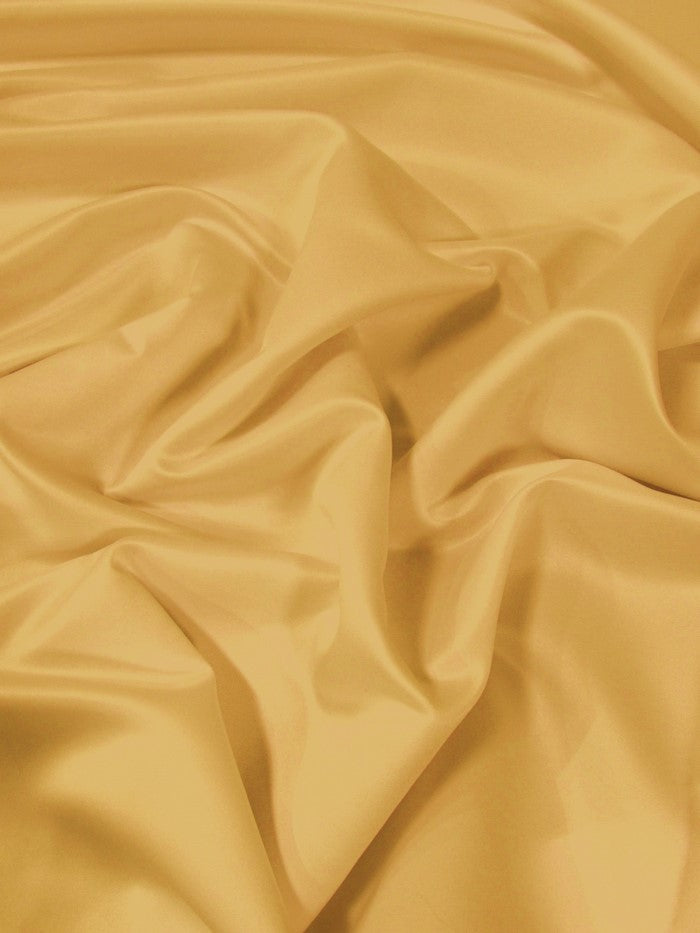 Dull Bridal Satin Fabric / Gold / Sold By The Yard