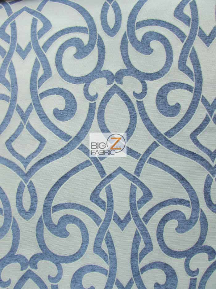 French Abstract Damask Upholstery Fabric / Riviera / Sold By The Yard