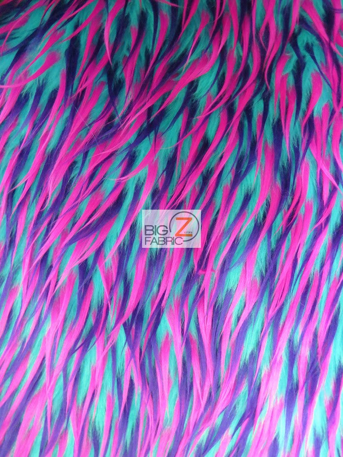 Hot Pink 60 Wide Shaggy faux Fur Fabric BY THE YARD Upholstery drapery 