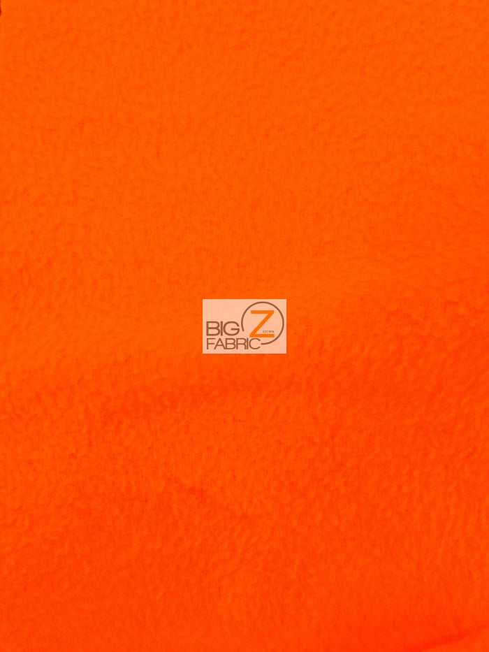 Fleece Fabric Solid / Neon Orange / 30 Yard Roll