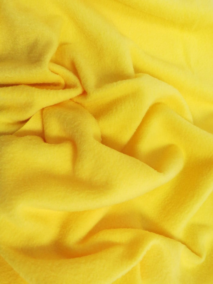 Solid Fleece Fabric / Canary Yellow