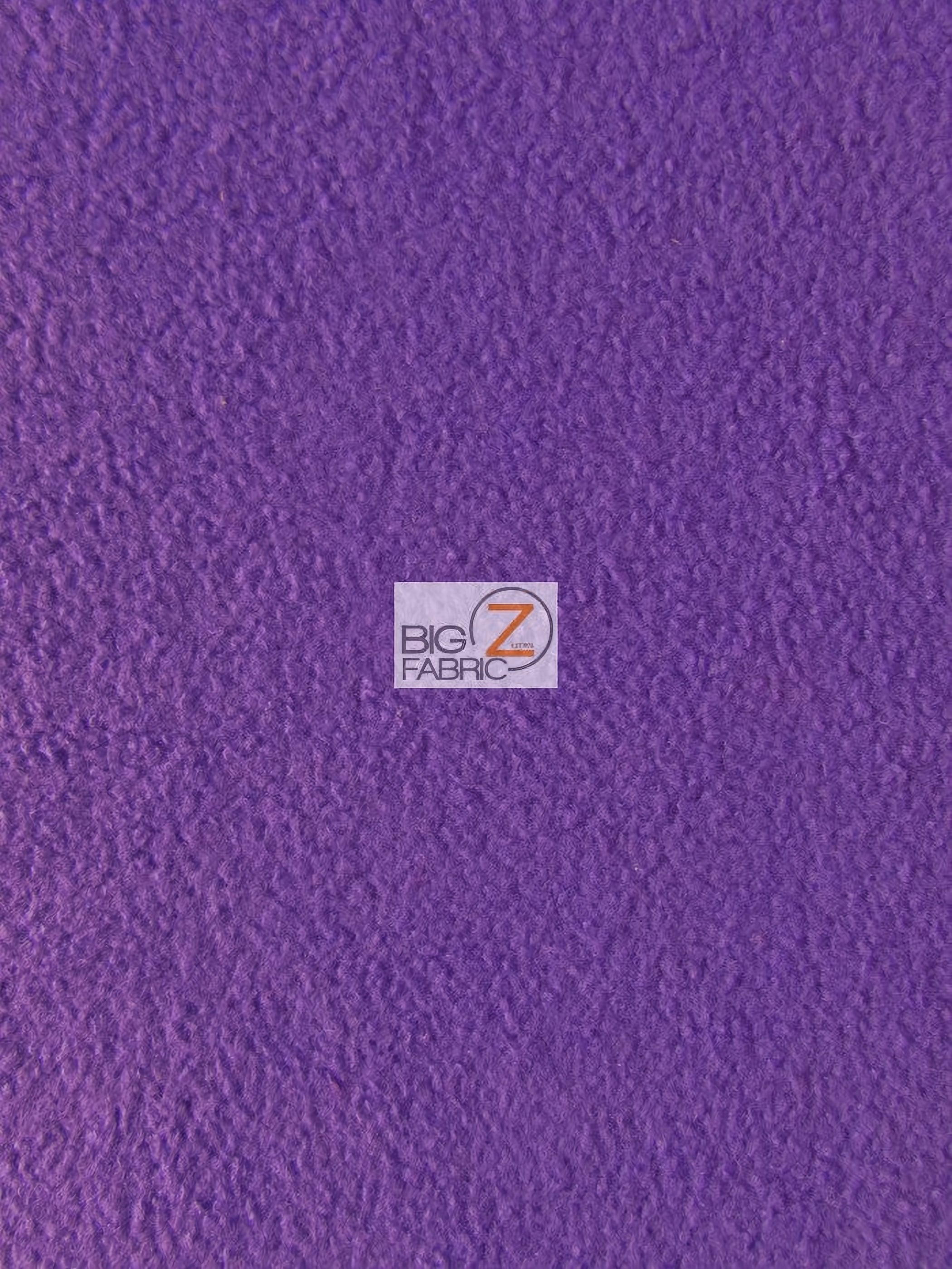 Fleece Fabric Solid Purple by the Yard Big Z Fabric
