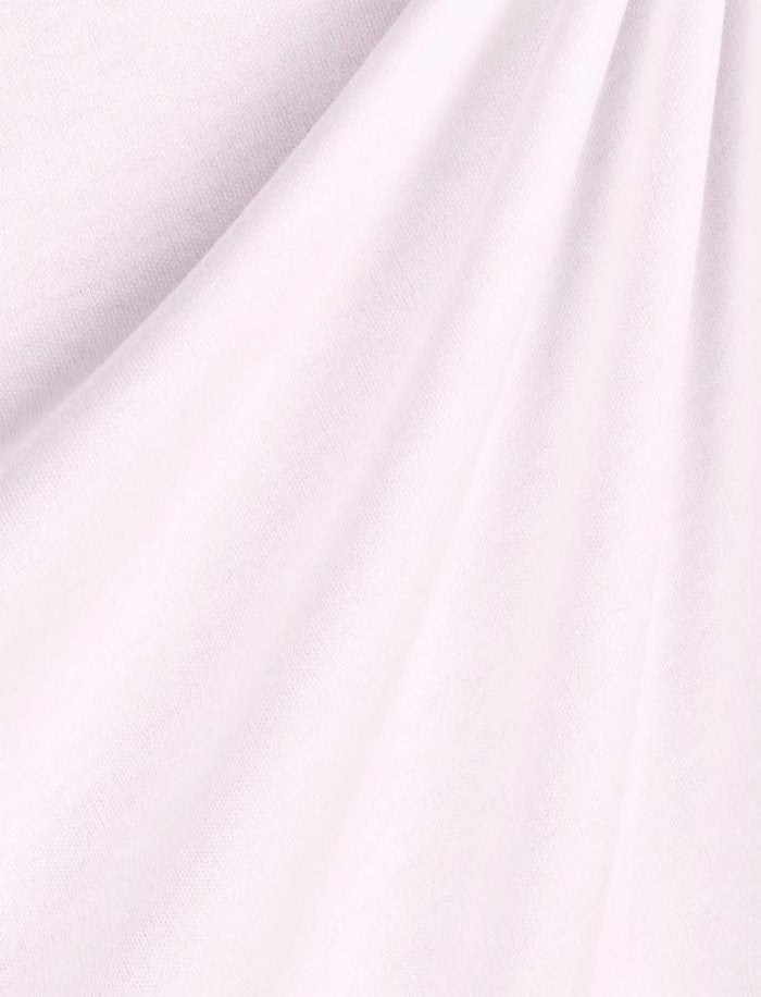 Heavy Interlock Poly Cotton Fabric  / Baby Pink / Sold By The Yard
