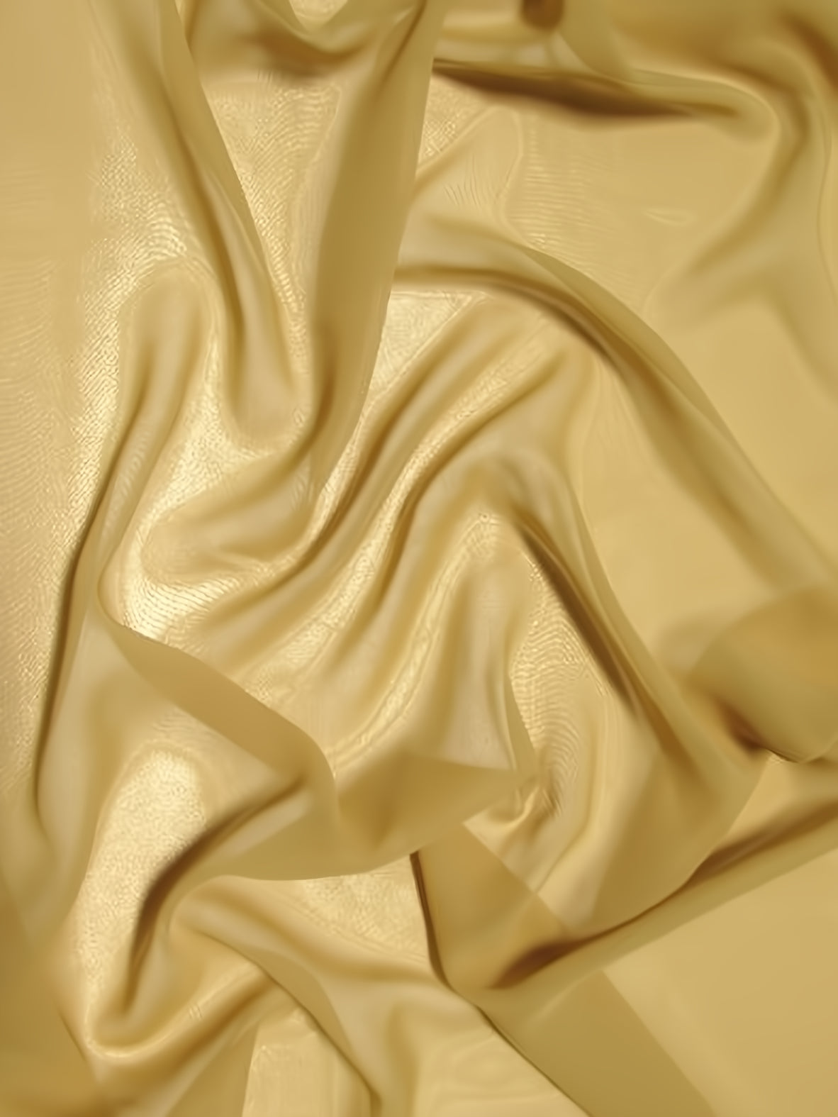 Solid Hi-Multi Chiffon Dress Fabric Gold by the Yard