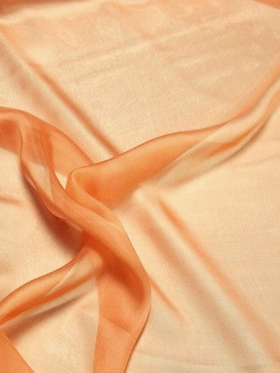 Solid Hi-Multi Chiffon Dress Fabric / Peach By The Yard
