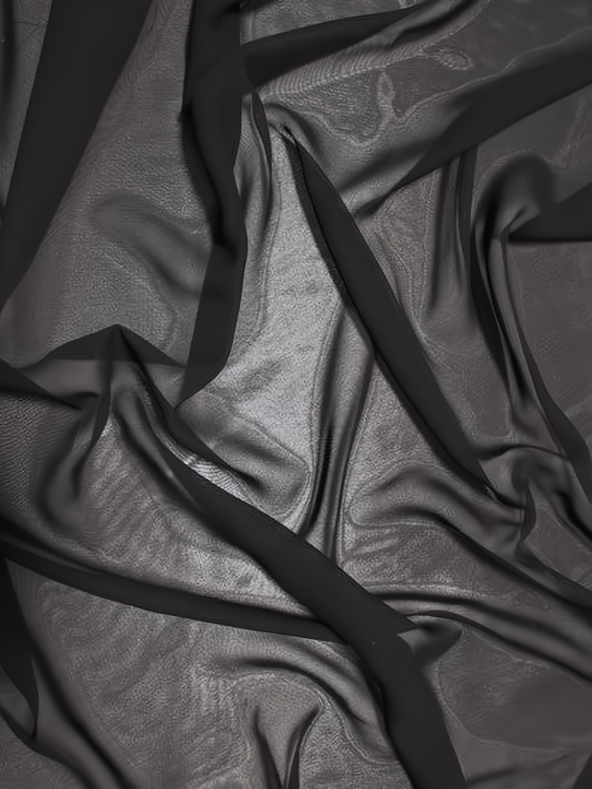 Solid Hi-Multi Chiffon Dress Fabric Black by the Yard Solid Hi-Multi Chiffon Dress Fabric Black by the Yard