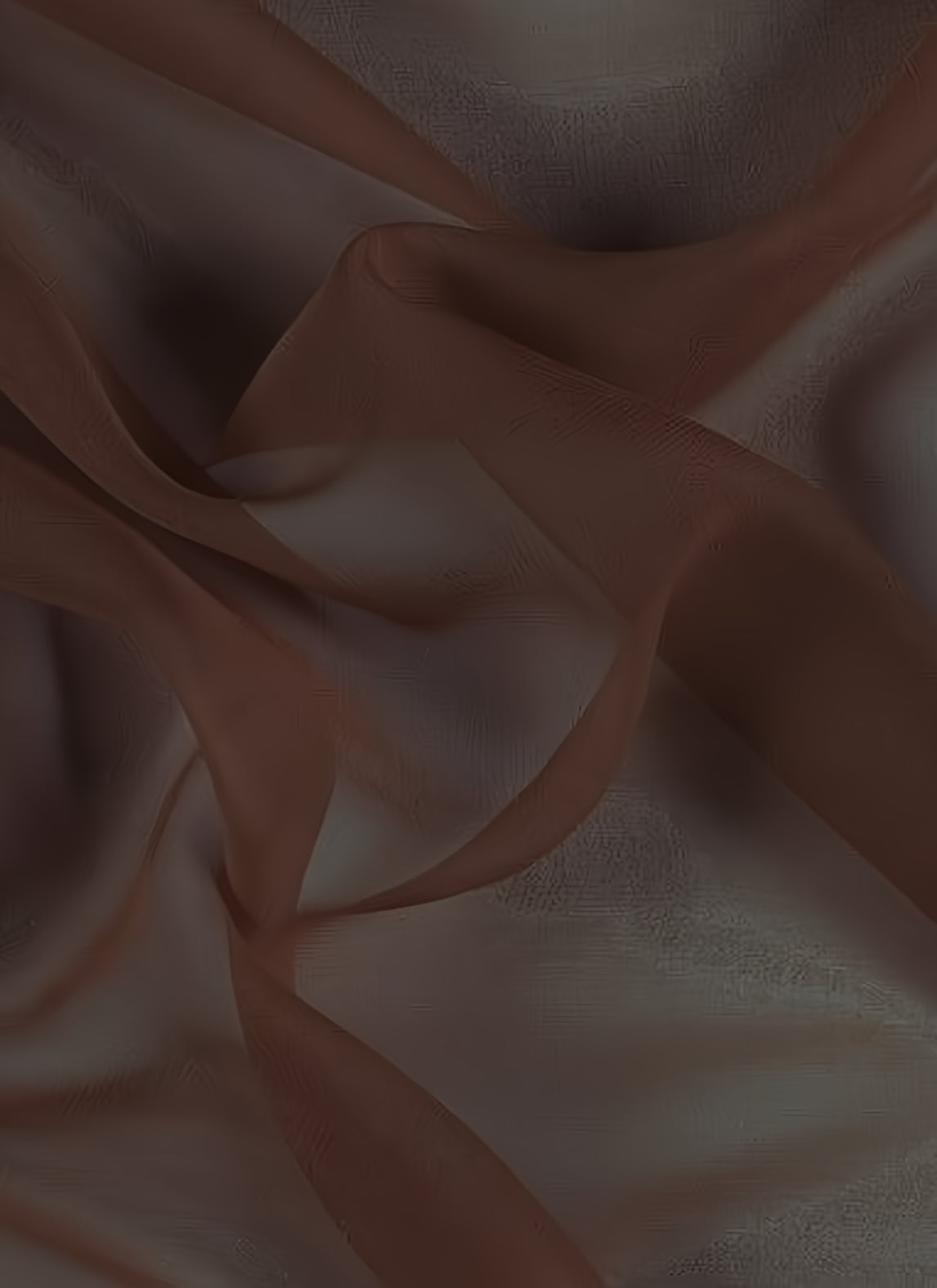 Wholesale Solid Hi-Multi Chiffon Dress Fabric Brown 60 Yard Roll