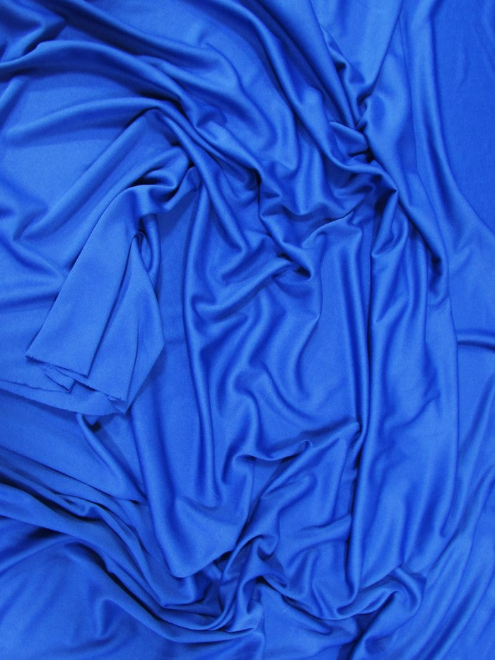 Solid Polyester Interlock Knit Fabric  / Turquoise / Sold By The Yard