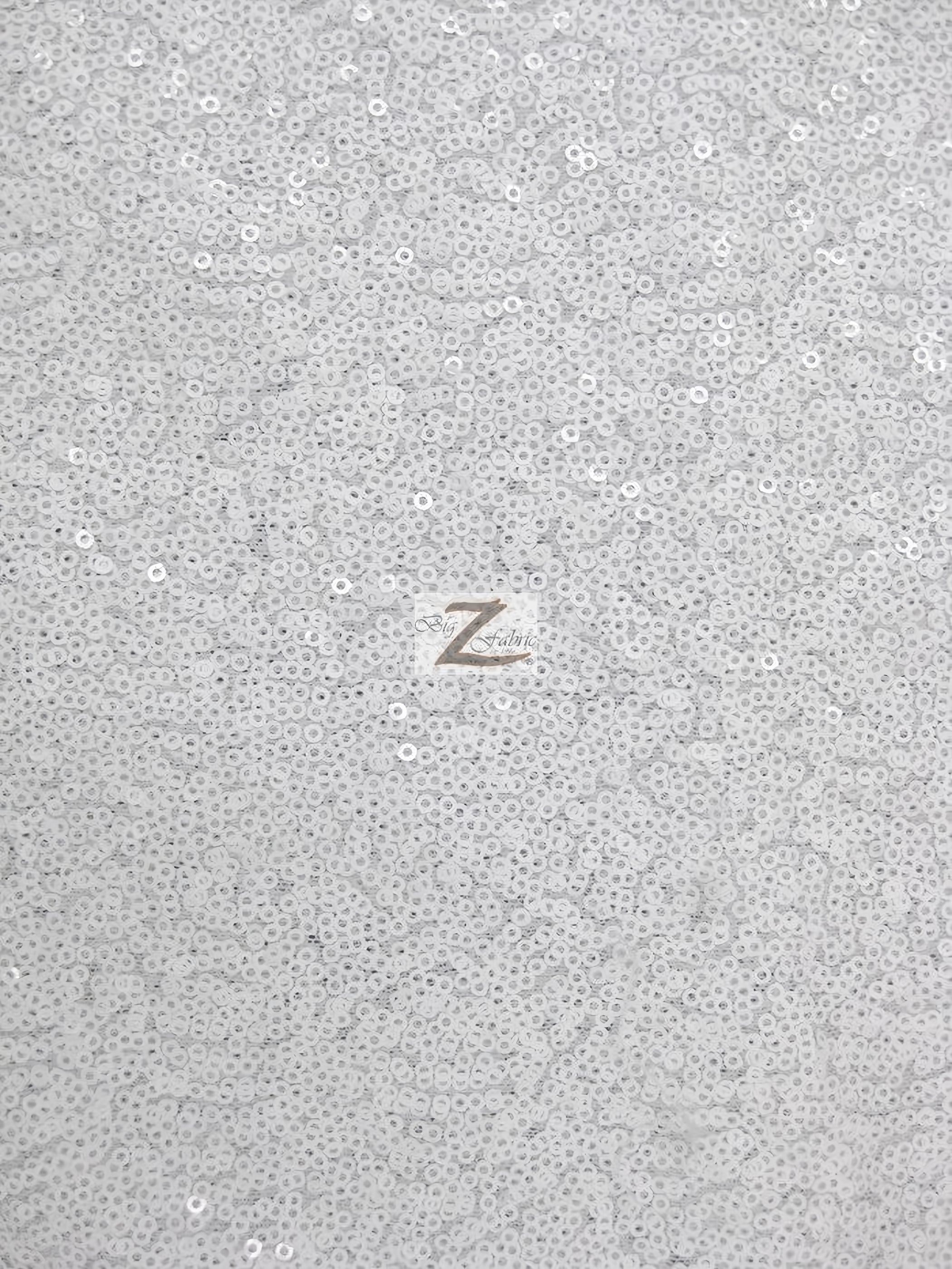 Mini Disc Sequin Nylon Mesh Fabric Shiny White By The Yard Big Z Fabric mini-disc-sequin-nylon-mesh-fabric-shiny-white-by-the-yard-big-z-fabric