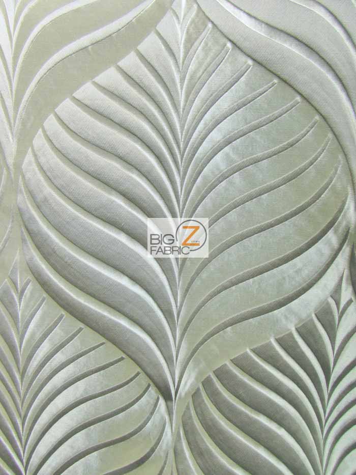 Mint Leaf Upholstery Drapery Fabric / Sand / Sold By The Yard