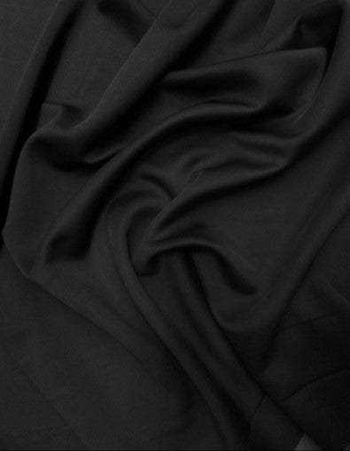 Black Scuba Double Knit Fabric