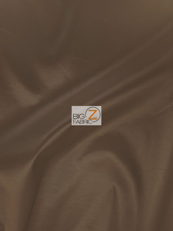 Solid Polyester Taffeta 58"/60" Fabric / Brown / Sold By The Yard